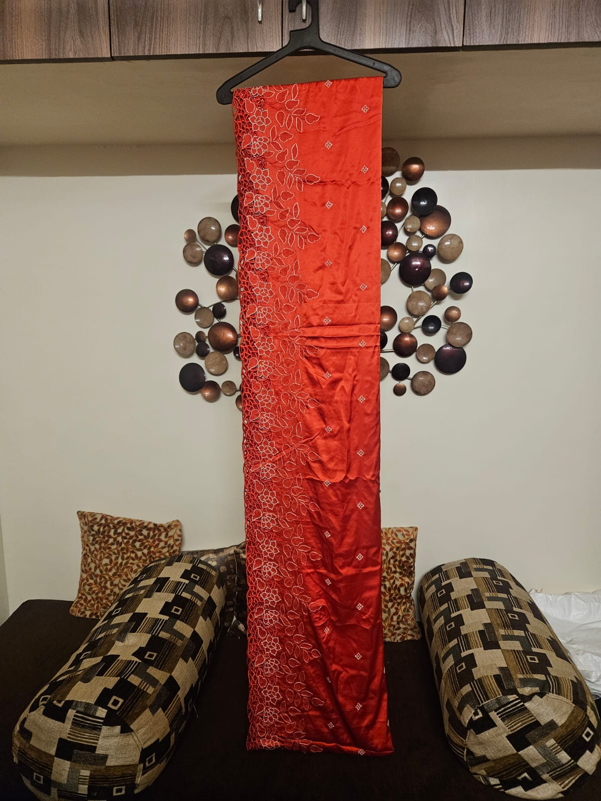 Cutwork embroidered saris in premium Satin fabric