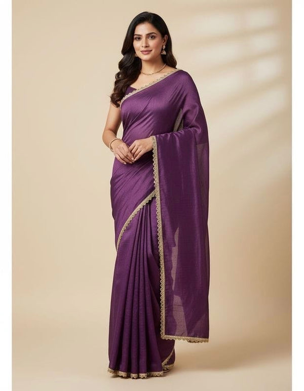 Purple Shade Saree