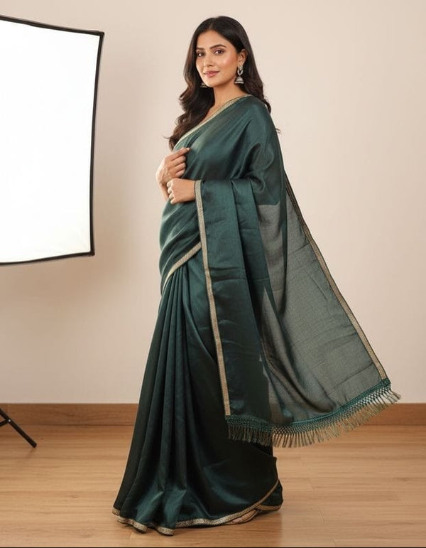 Emerald shaded Saree