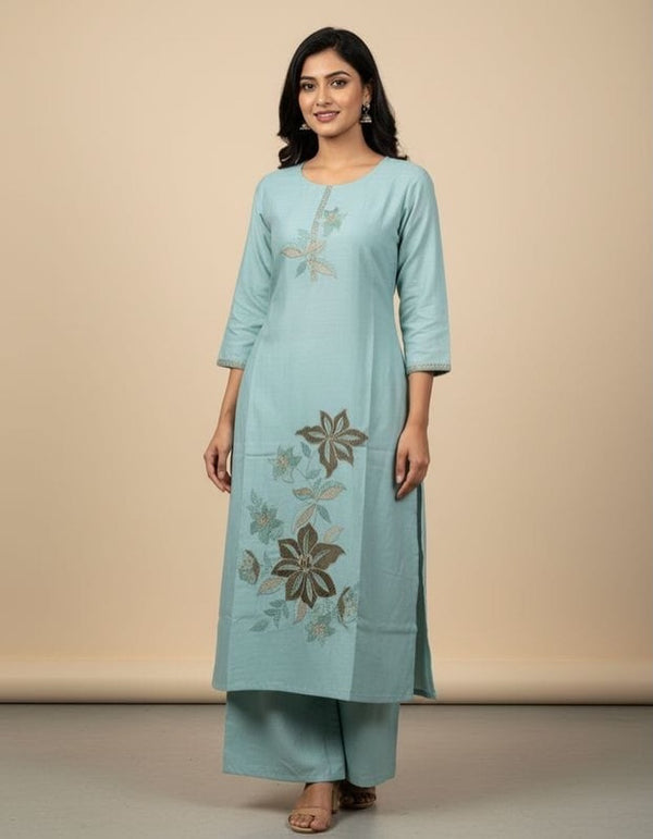 Pastel Green Floral Salwar