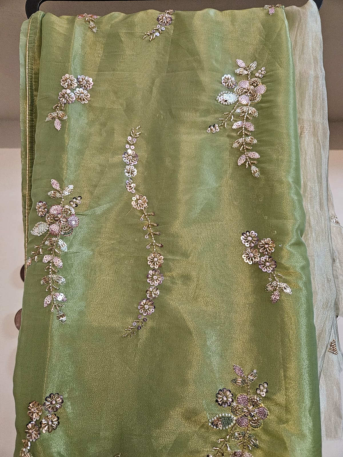 Premium Designer Wear Saree with intricate sequins work
