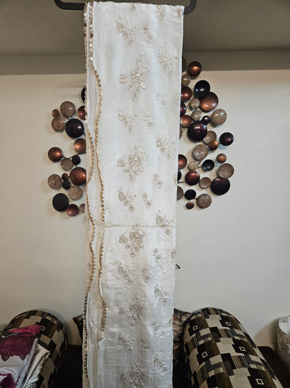 Premium Designer wear Sari with intricate sequins work