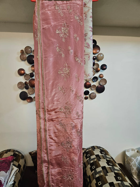 Premium Designerwear Sari with intricate sequins work